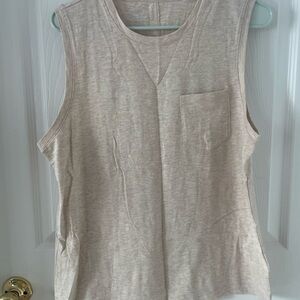 J. Crew Light Beige Muscle Tee